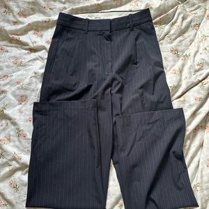 new aritzia pinstripe effortless pants
